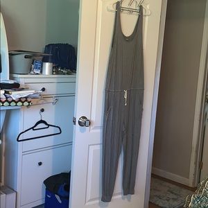 Aerie tie waist sleeveless jumpsuit
